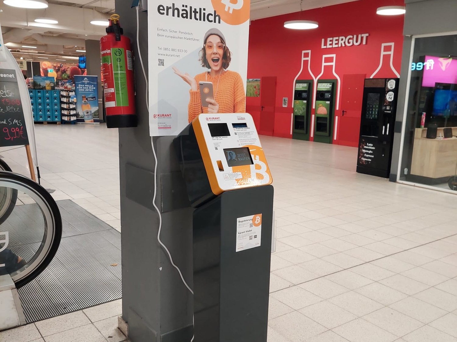 Bitcoin-Automat im Cottbus Center